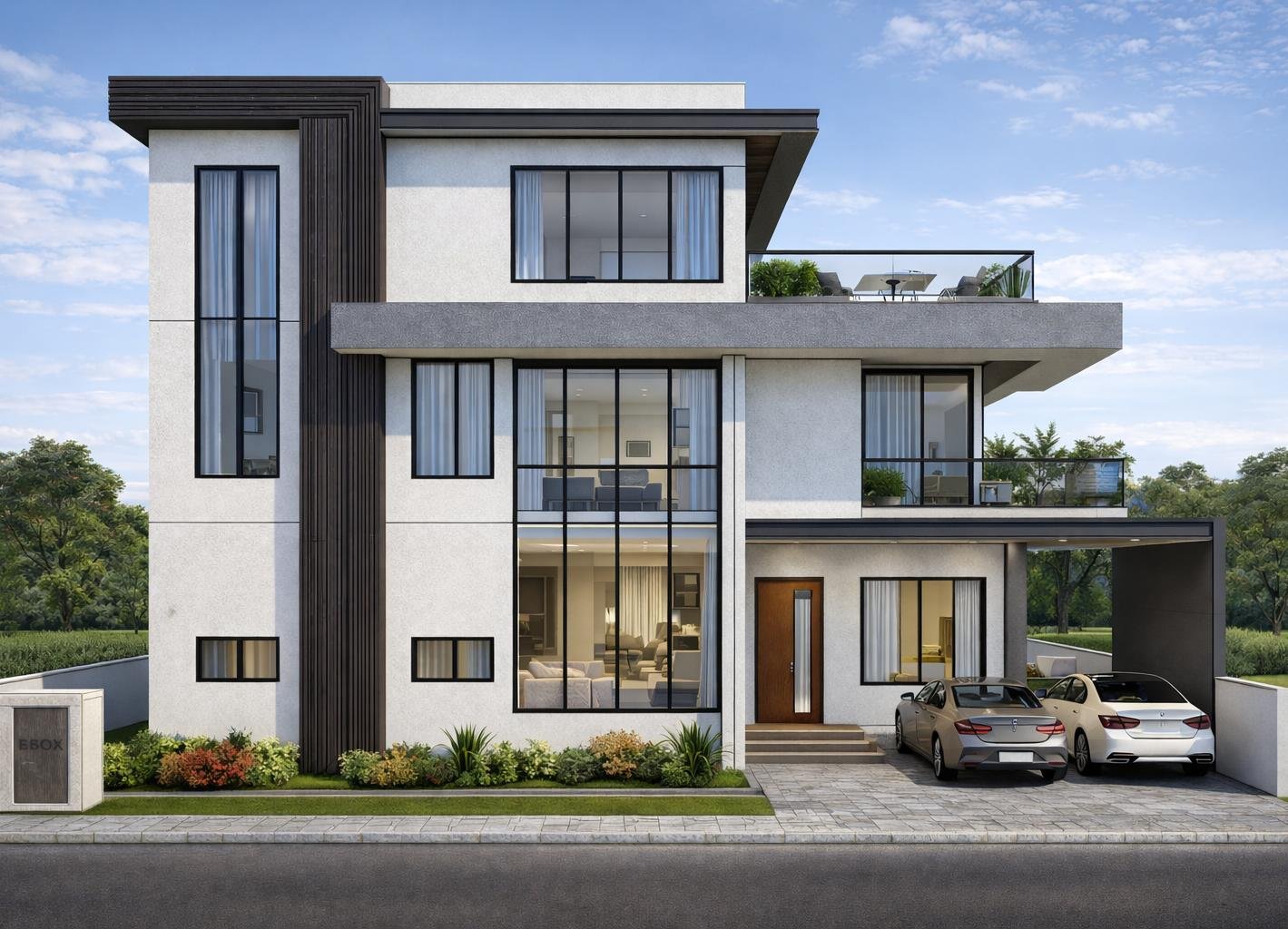 The Laurels boutique villa community concept render, Kondakal, Mokila